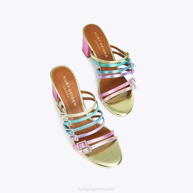 Kurt Geiger mujer mula pierra block londres 2LPR192 | calzados combinación de metales